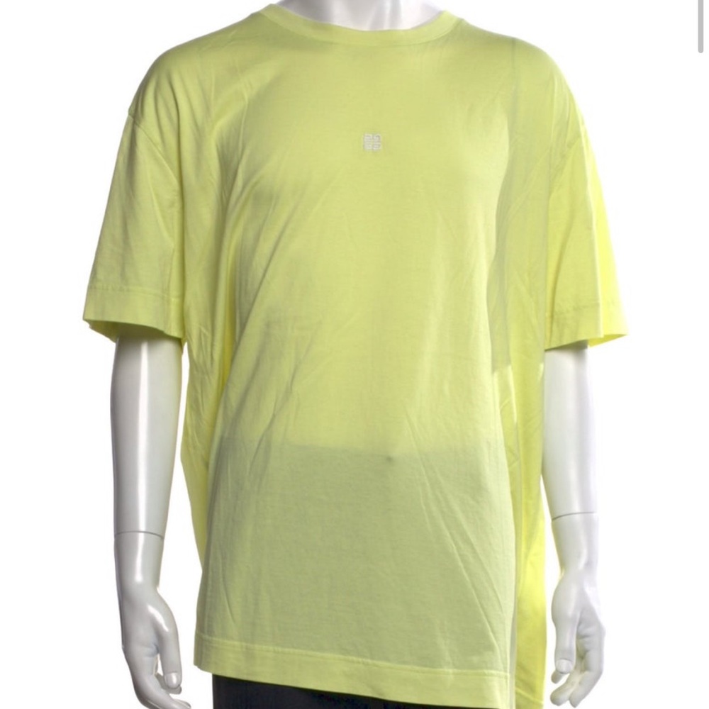 Givenchy Light Yellow Short Sleeve Tee